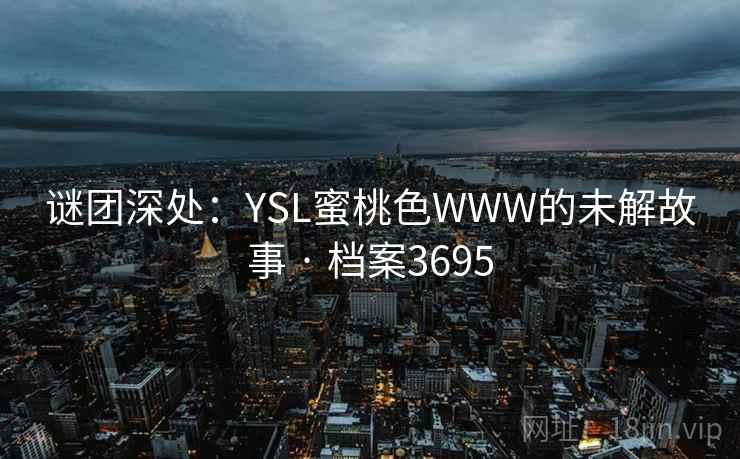 谜团深处：YSL蜜桃色WWW的未解故事 · 档案3695