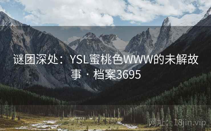 谜团深处：YSL蜜桃色WWW的未解故事 · 档案3695
