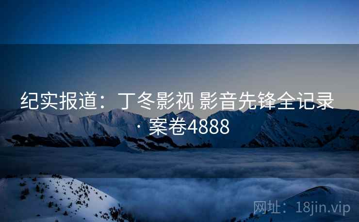 纪实报道:丁冬影视 影音先锋全记录 · 案卷4888